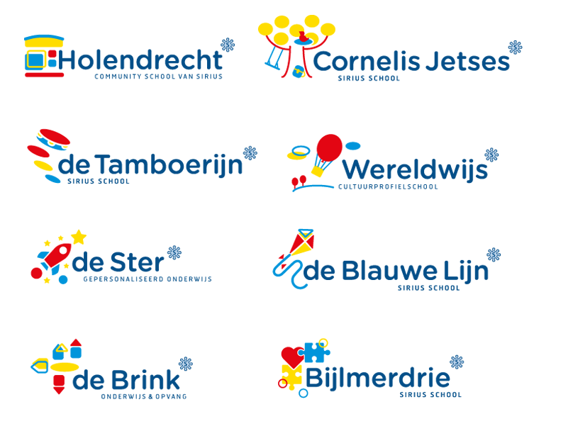 Sirius scholen — logofamilie